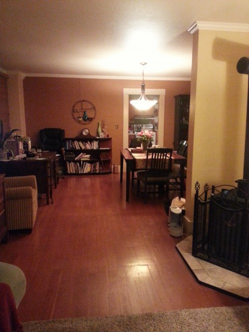 This Old House dining room - view from living room