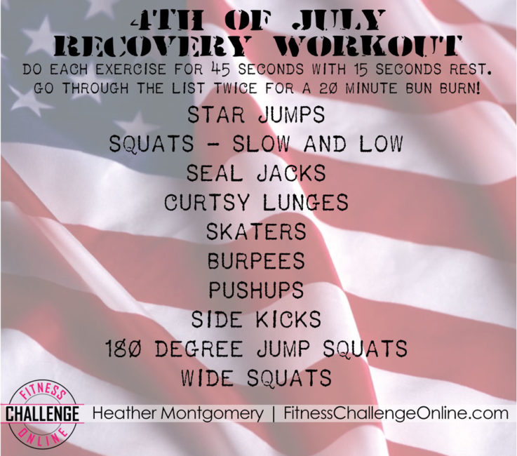 Holiday Workout Recover From 4th of July BBQ Overload
