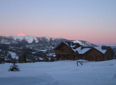 Ski in Big Sky, Montana: Never-ending big sky sunset