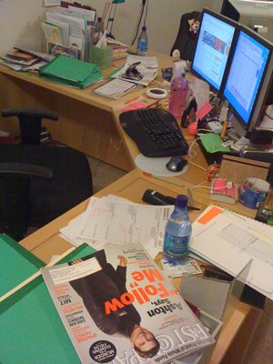 Heathers Desk - After the office move Visualize Productivity
