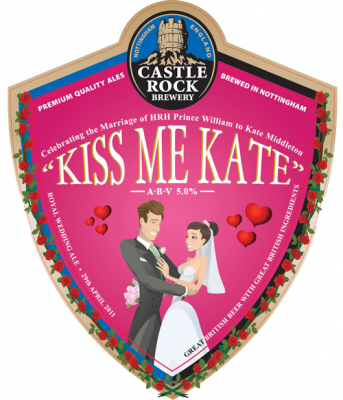Kiss Me Kate beer Roual Wedding hangover - kiss me kate beer