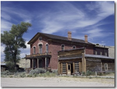 Meade Hotel and Skinner's Saloon, Bannack Ghost Town, Montana, USA Buy at Art.com