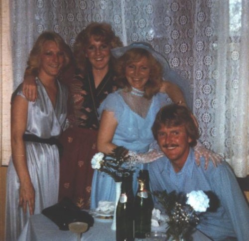 Monica, me,Theresa, my brother Monica, me,Theresa, my brother