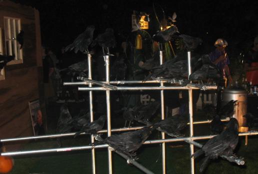 Halloween crows on McDonald Avenue