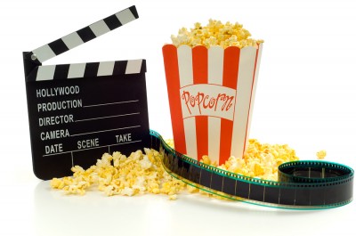director's board and popcorn popcorn and movies while waiting to be discovered