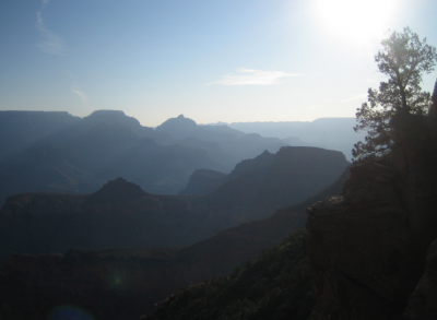 grand canyon in the shade