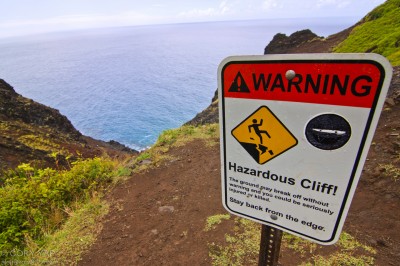 hazardous cliffs warning na pali coast trail hazardous cliffs warning na pali coast trail