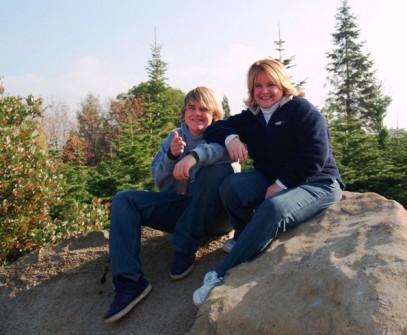 Remy the mom and brian the son card photo mom and brian card