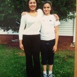 My baby sister and I in 2001