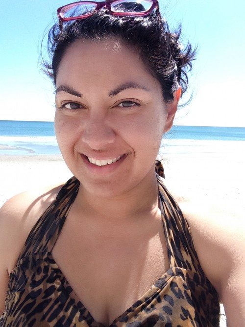 Getting a phone camera to meter for my face and also capture the beach behind me took some trial and error. But here I am. IN A BATHING SUIT. IN PUBLIC. That HAD to be captured for posterity.