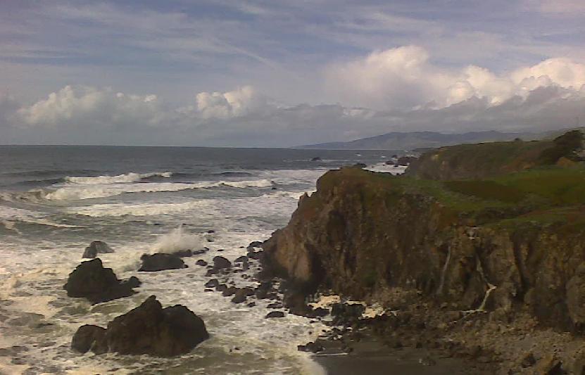 the California coast in spring the California coast in spring