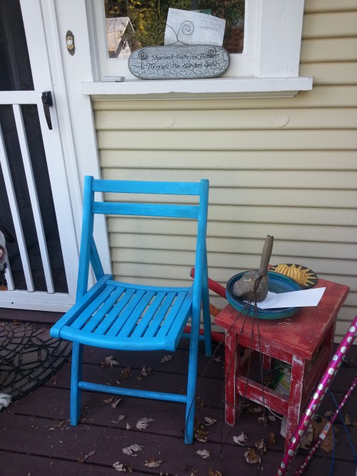 Starting Over at Midlife: The same chair after