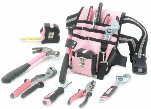 Is Dream Maintenance Boring to you?: Maintenance tools Little Pink® Tool Pouch & Belt Kit buy at Amazon