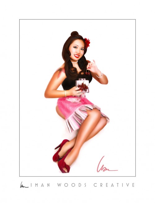 The difference between pinup and porn is that in porn a woman is a sexualized object for the pleasure of men. In pinup, a woman can reclaim her sexuality for herself and is no longer an object for men. It takes a strong woman to be able to say, "I'm a pinup" and mean it.